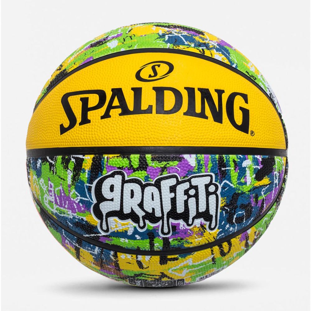 Bola De Basquete Spalding Graffiti - Amarelo-0